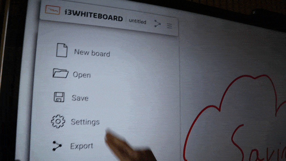 Gif showing cloud connection in i3whiteboard