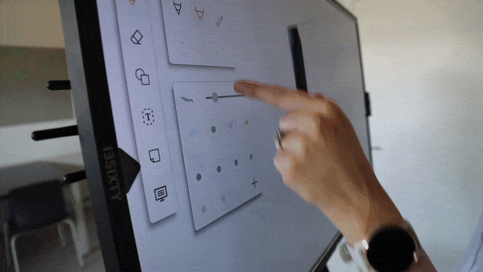 GIF of writing on i3SIXTY 2